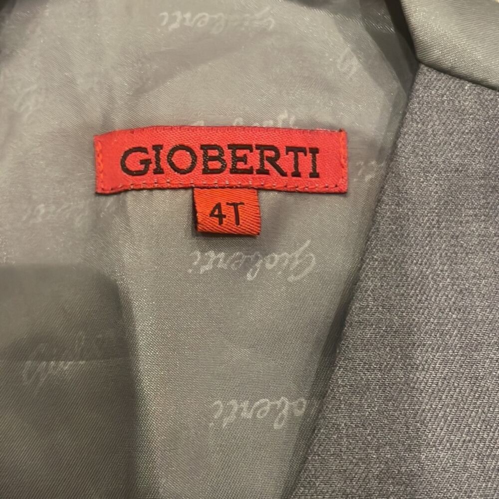 Gioberti NEW with tag gray toddler suit vest size 4T - Picture 3 of 4